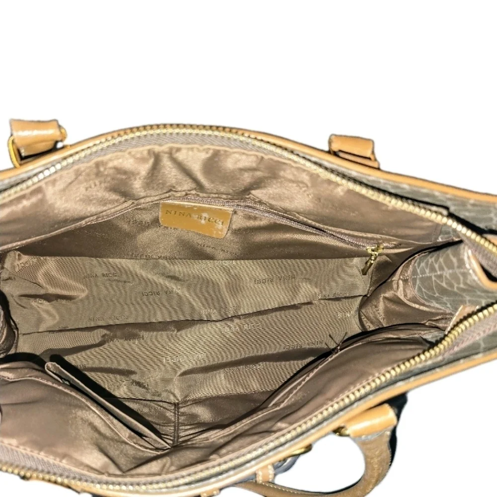 Classic Nina Ricci Tan and Brown Women's Bag - Picture 6 of 7